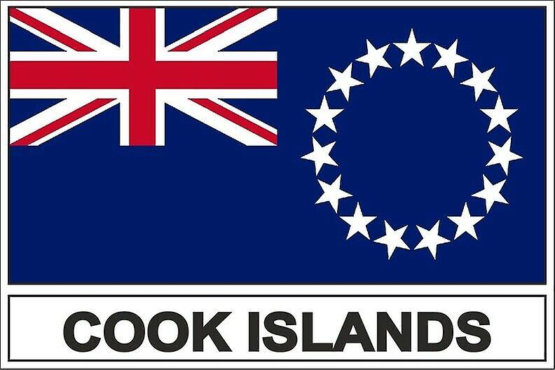 Stick sticker flag CK cook islands island