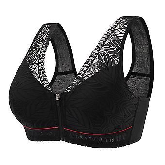 Women's Wireless Bra V Neck Non-steel Ring Gathering Comfort Bra For Middle-aged & Elderly Women