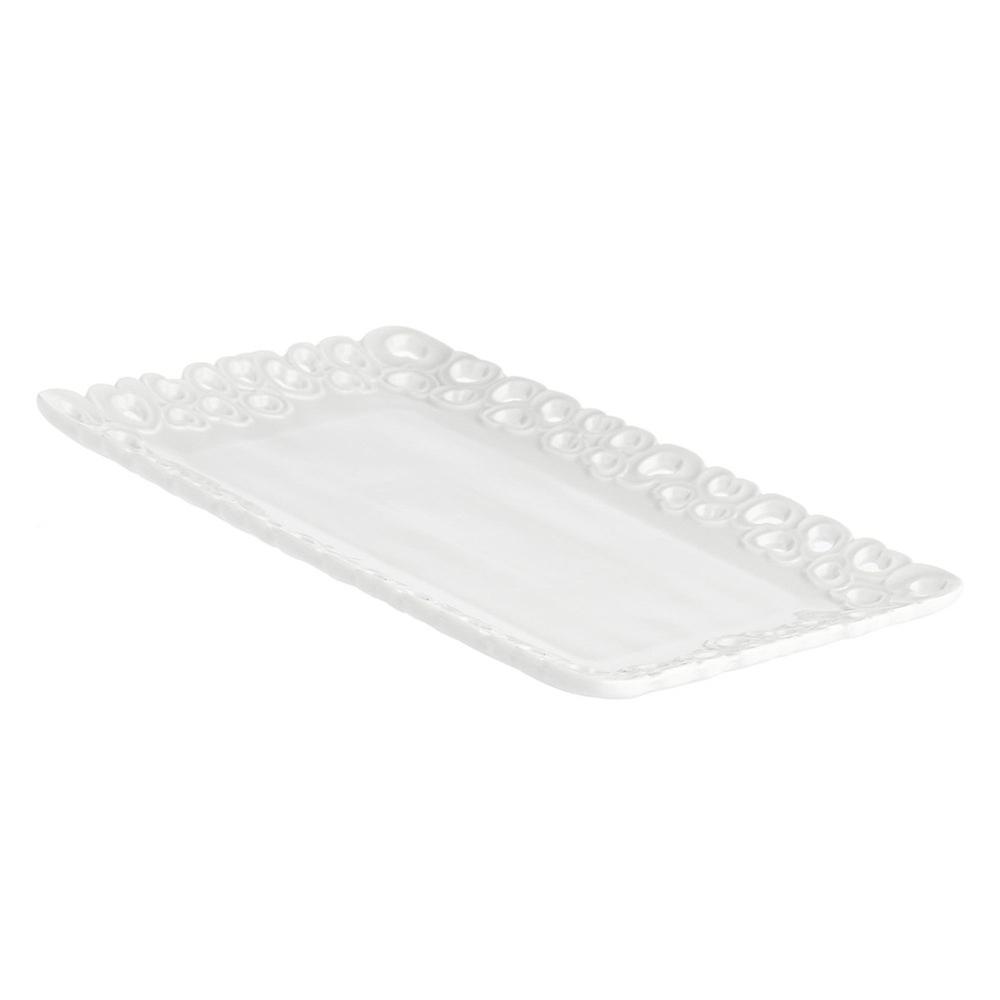 La Porcellana Bianca decorated serving tray 31 cm x 22 cm P003900431
