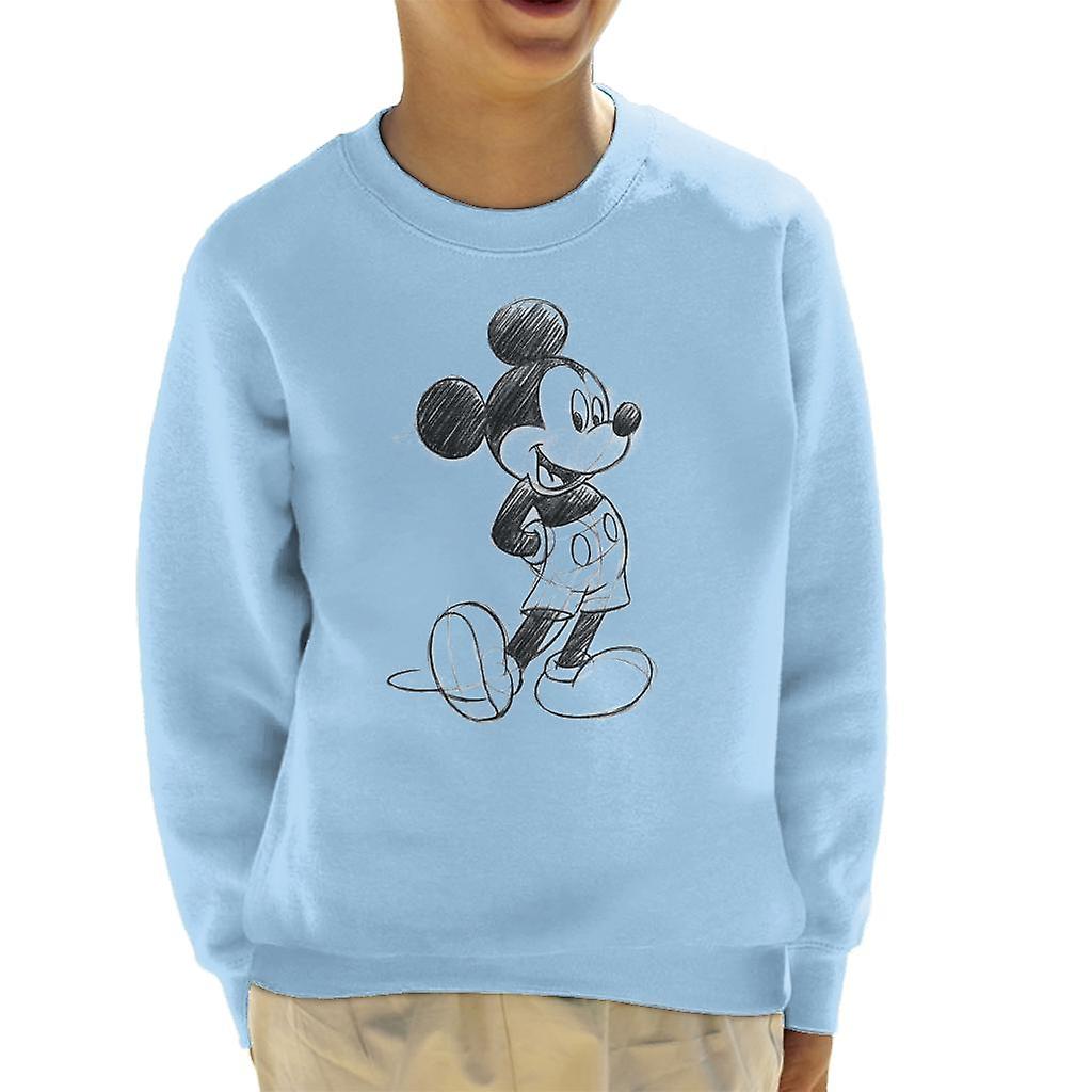 Disney Mickey Mouse Sketch Drawing Kid's Sweatshirt