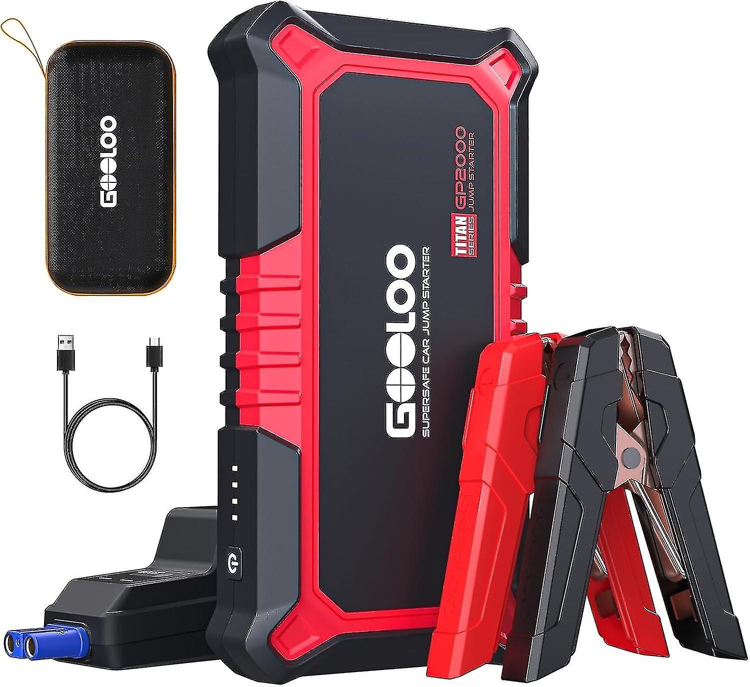 جديد Gp2000 Jump Starter 2000a بطارية بدء تشغيل السيارة Pa (حتى 8.0 لتر غاز ، محرك ديزل 6.0 لتر) ، سيارة 12 فولت با