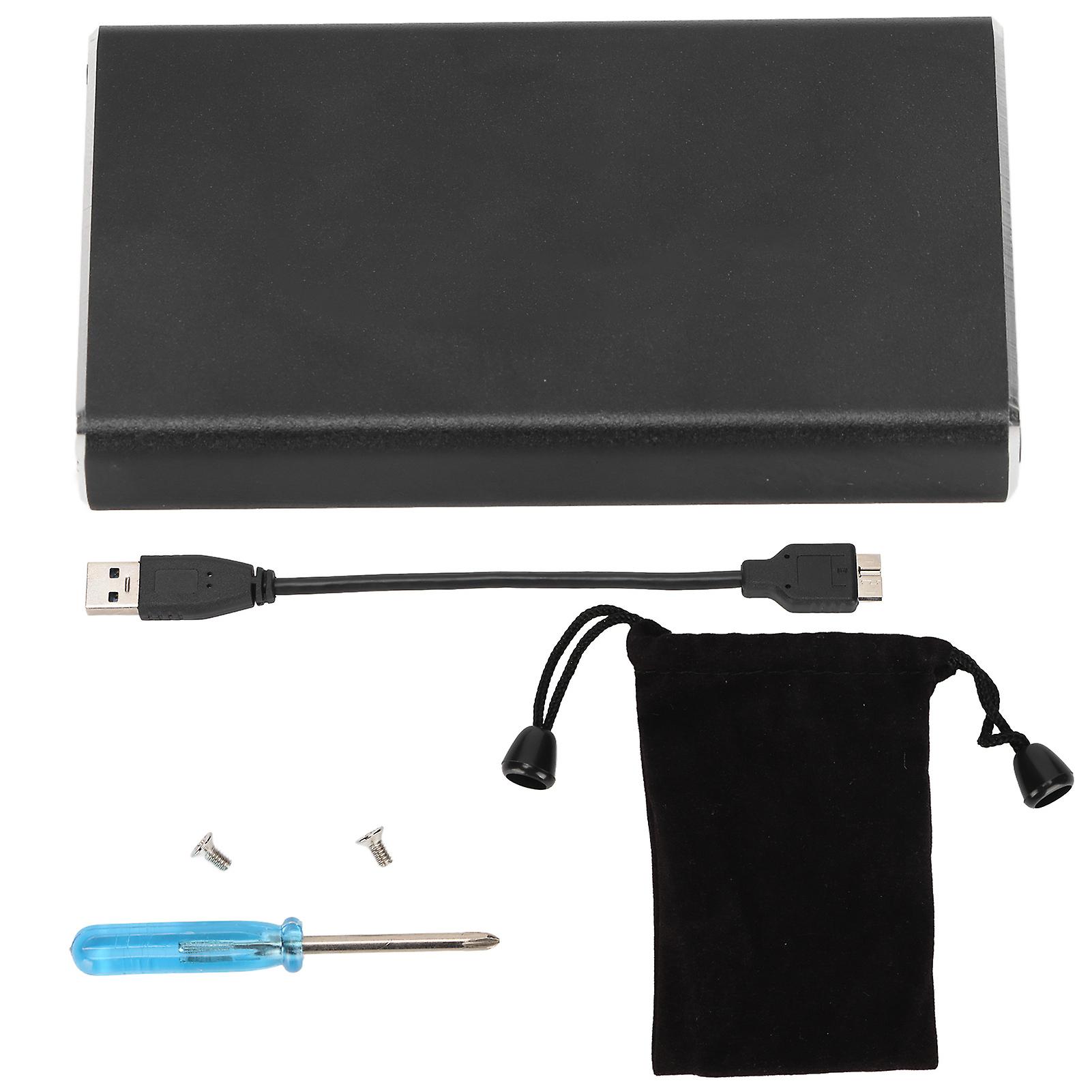 USB 3.0 Mobile Hard Disk Enclosure HDD Box with 6GB Fast Transmission and Heat Dissipation USB 3.0 Interface for Desktop