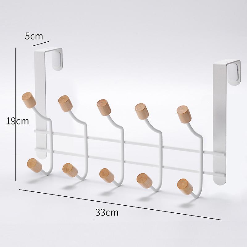 Multipurpose Hat Hooks Clothes Hooks Durable Towel Hooks White Metal Hook(10 Hooks)