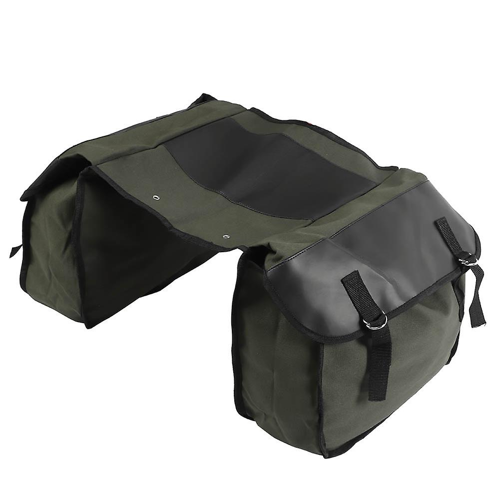 Multifunction Large Capacity Canvas Saddle Bag Bike Pannier Bag for Bicycle Rear Rack Carrier Accessories