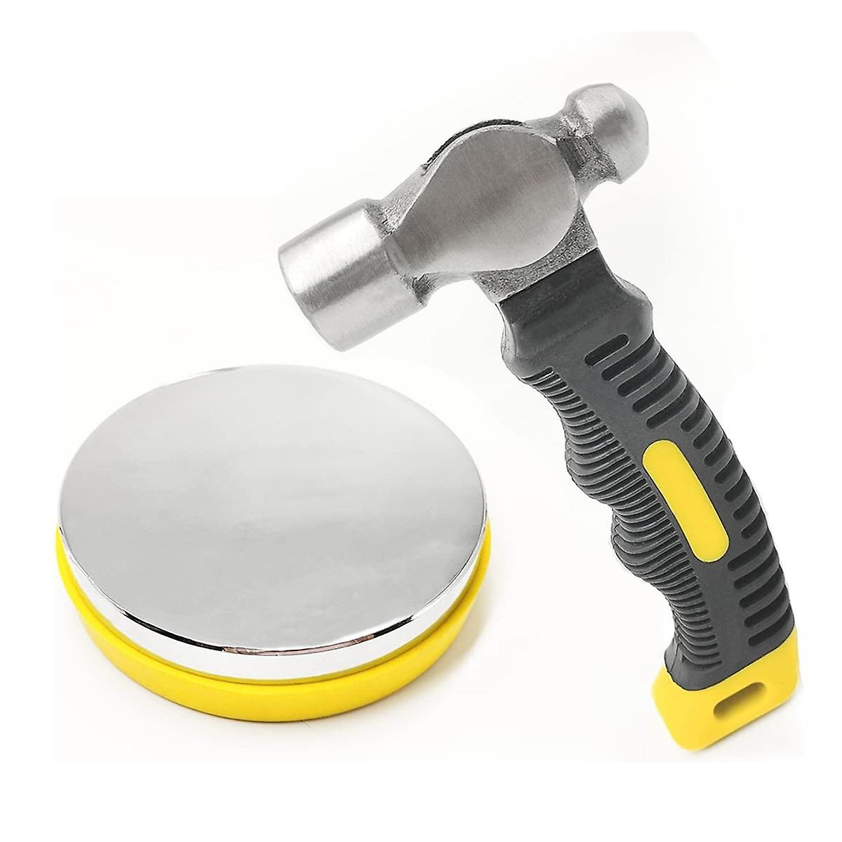 Bloc d’établi en acier et kit de marteau d’emboutissage en métal, outils d’emboutissage en métal pour la fabrication de bijoux et l’emboutissage en métal