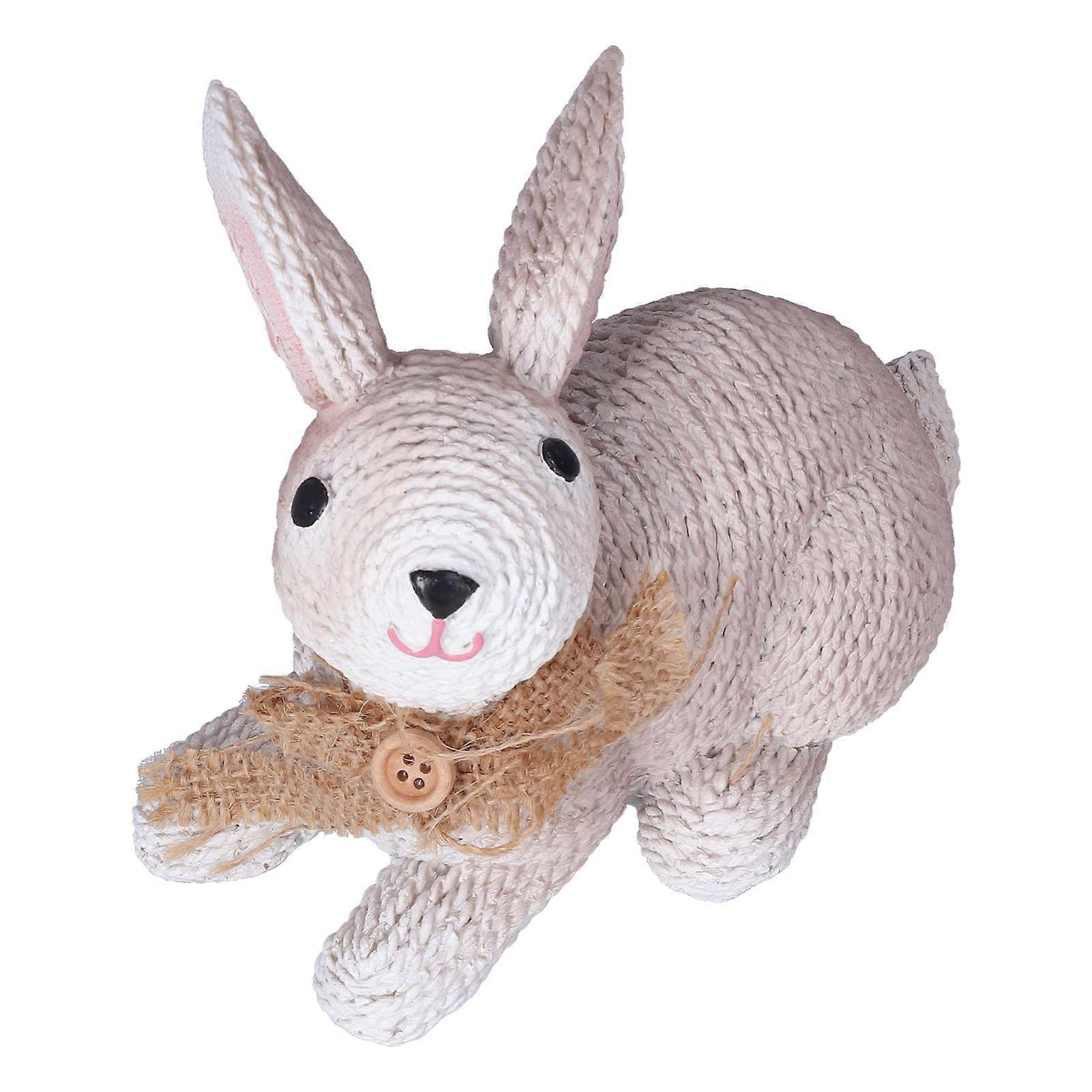 Rabbit Sculpture Simulation Resin Rabbit Ornament Environmentalliy Friendly and Durable for Family and BedroomRabbit A