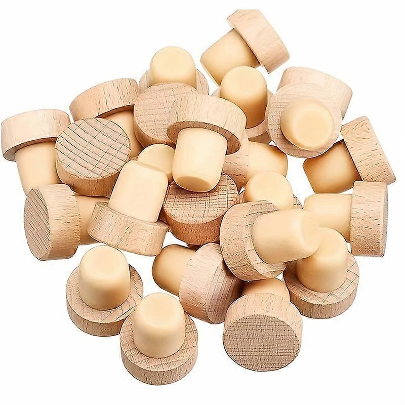1pc/5pcs/10pcs Innovative Polymer Seal With A T-shaped Cork Cover Made Of Oak For Wine Bottles, Wine Stopper, Bottle Stopper, Wine Saver