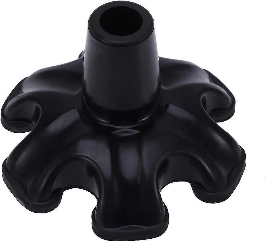 Rubber Cane Tip Self-supporting Base Foot Pad Replacement 6 Leg Attachment For Terrain Walking Canes 19 Mm