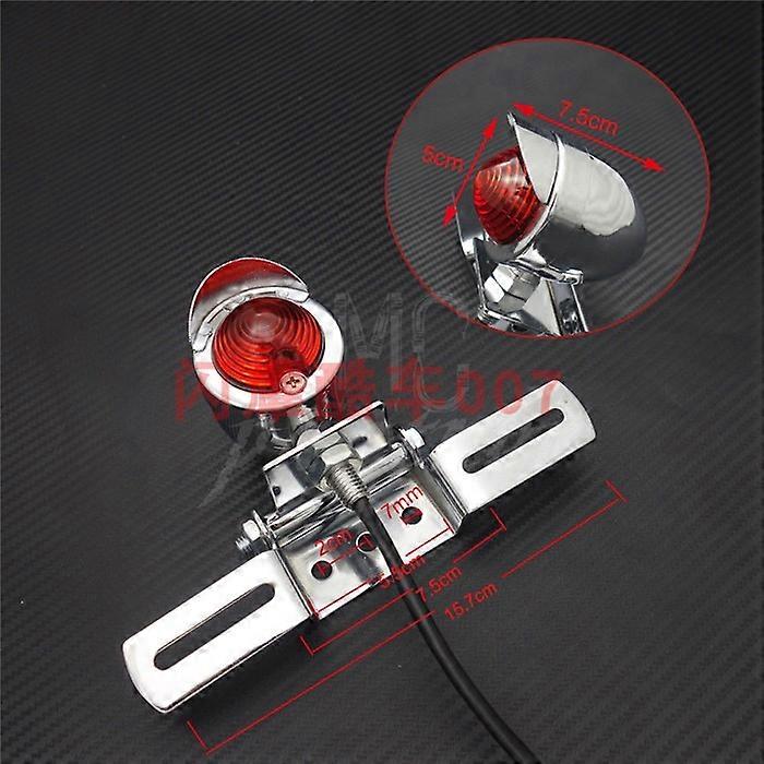 Ranger CGGN Tianjun Stick King Retro Motorcycle Modification Universal Tail Lights, Brake Lights, Running Lights, License Plate Lights