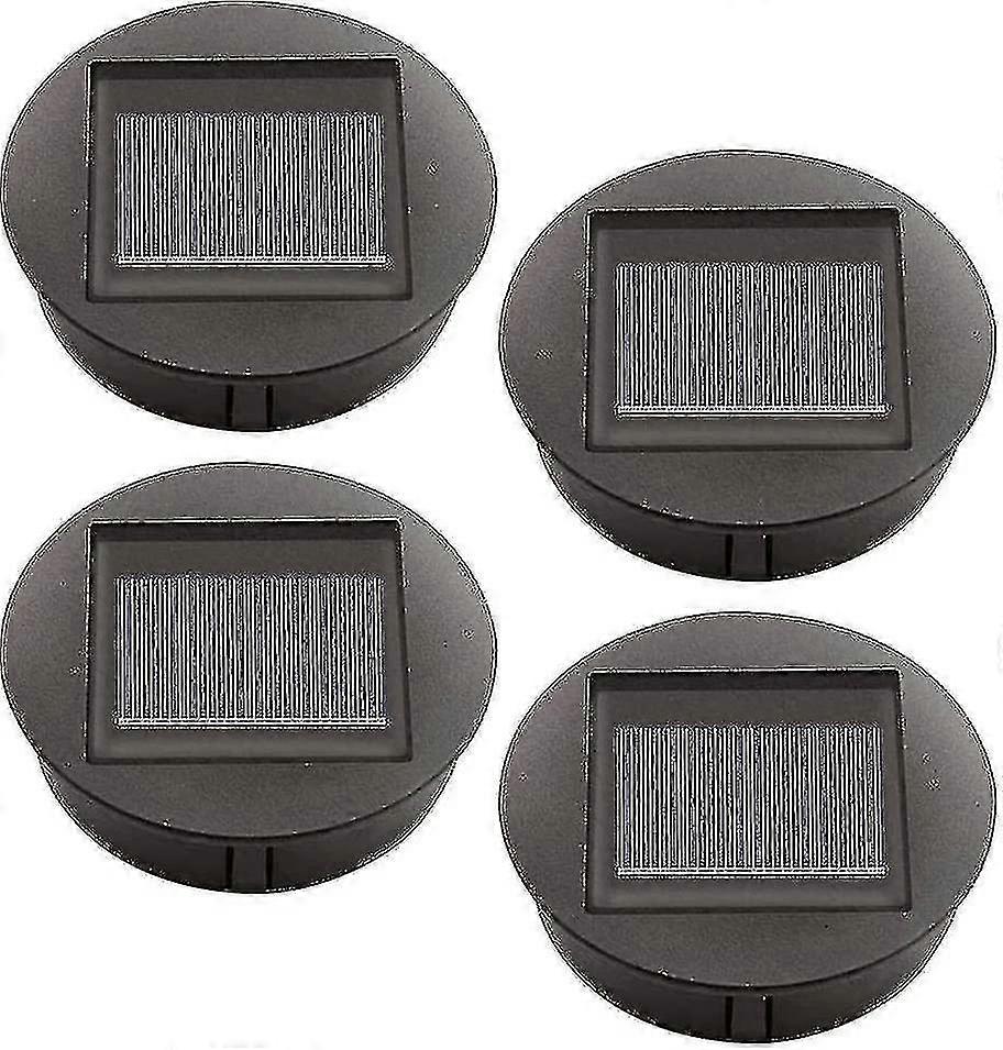 4 יחידות תאורת שמש להחלפה עם נורות לד, תאורת גג סולארית להחלפה, כיסוי לפנס פאנל סולארי לד לפנס גינה תלוי חיצוני