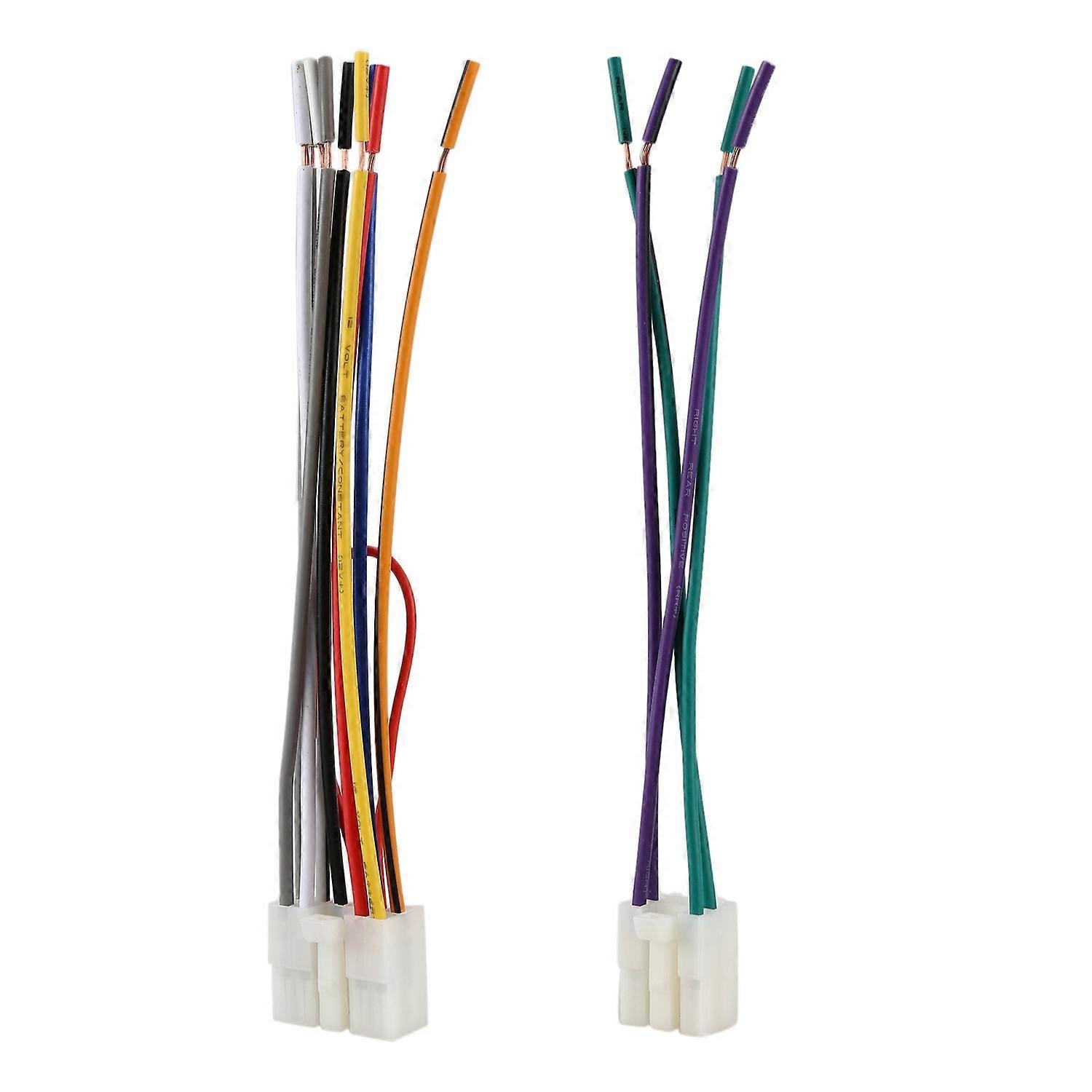 Universal Stereo Cd Player Wiring Harness For // Wire Adapter Aftermarket Radio Plugs 1 Pair Connec