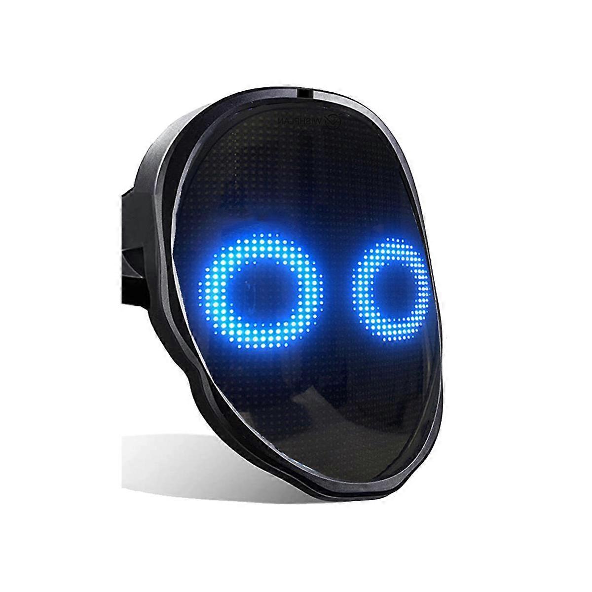 Bluetooth LEDライトアップパーティーマスクハロウィーンクリスマスDIYアニメーションテキスト愛いたずらコンサートロボット