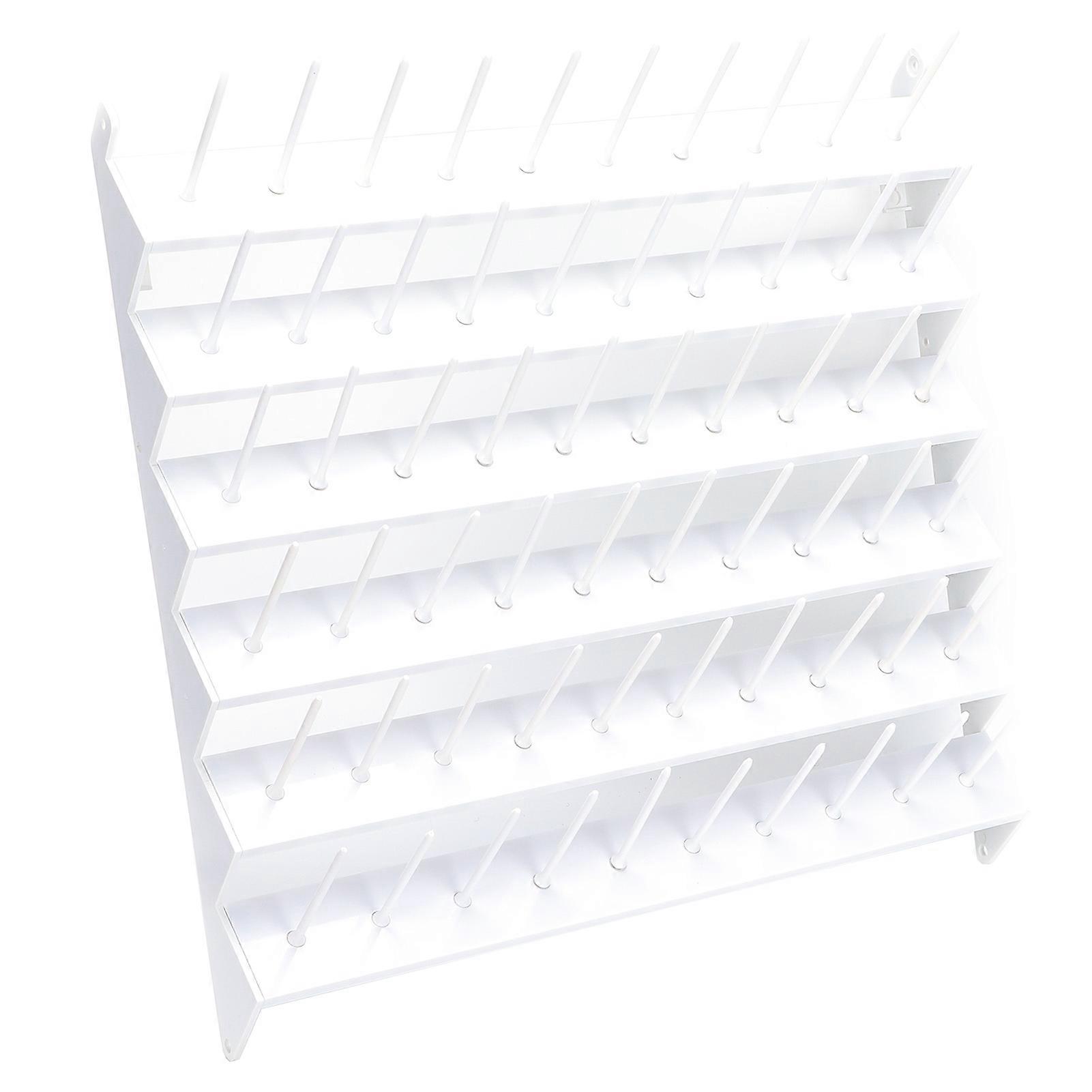 Plastic Thread Rack Table Sewing Accessory with 60 Spools for Overwrapping Machine