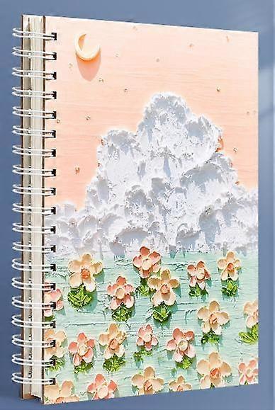 1pcs B5 Thickened Notebook - Sleeping with Flowers on the Moon