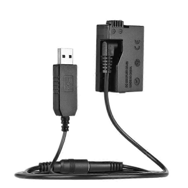 -E8 Dummy Battery with DC Power Bank USB Adapter Cable Replacement for LP-E8 for 550D 600D 650D 700