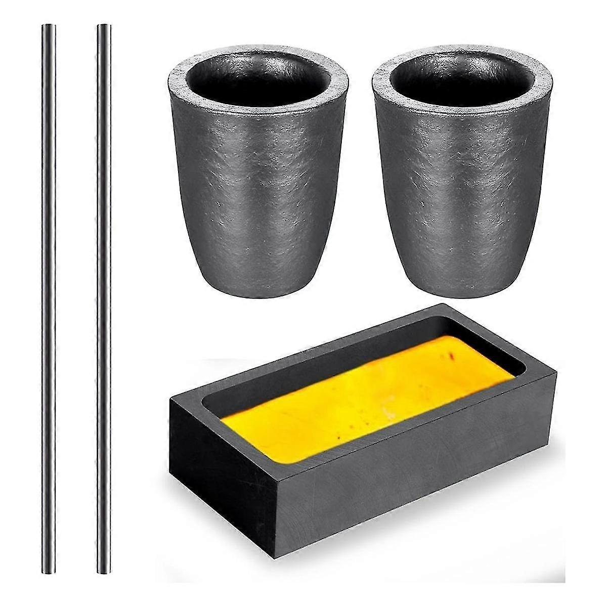 5 ピースるつぼ金属溶解キット、冶金産業用ジュエリー製造およびリサイクル業界用