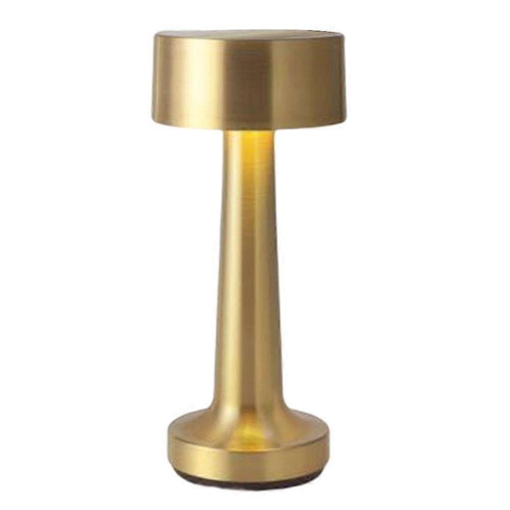 Simple Metal Table Lamp Rechargeable Led Night Light Touchable Dimming Decorative Desk Lamp