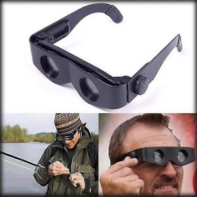 Portable Glasses Style Telescope Magnifier Binoculars For Fishing Hiking Concert