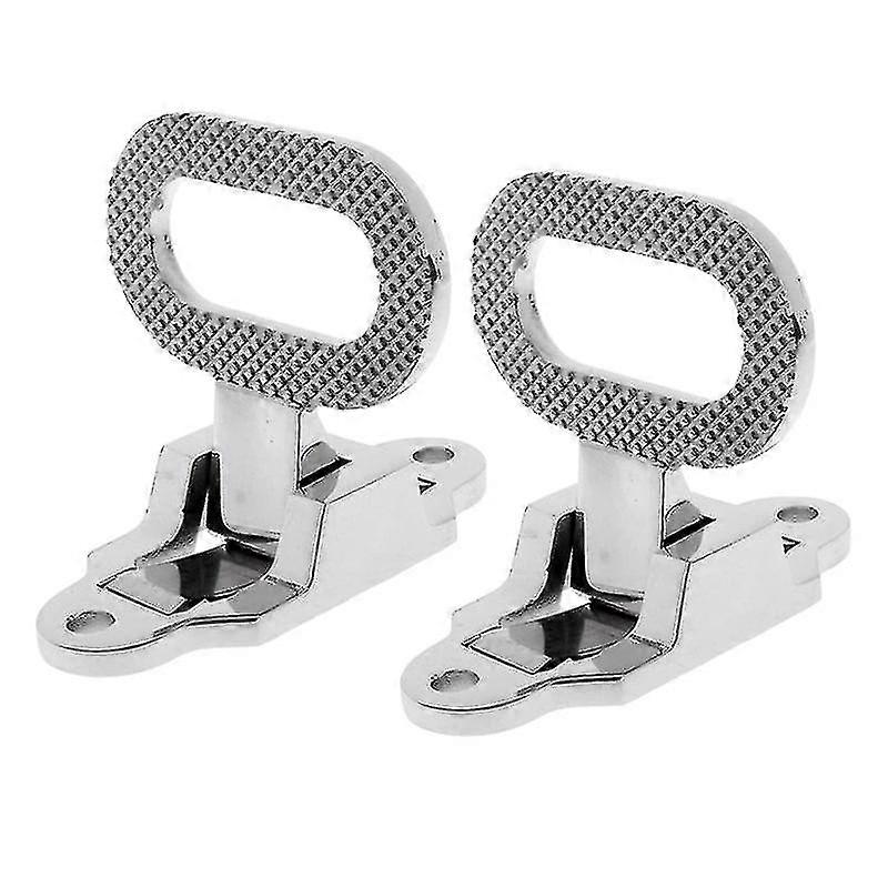 2x Diamond Non-slip 316 Stainless Steel Folding Mast Step Marine Boat Yacht Car Rv Transom Step Fold Out Step
