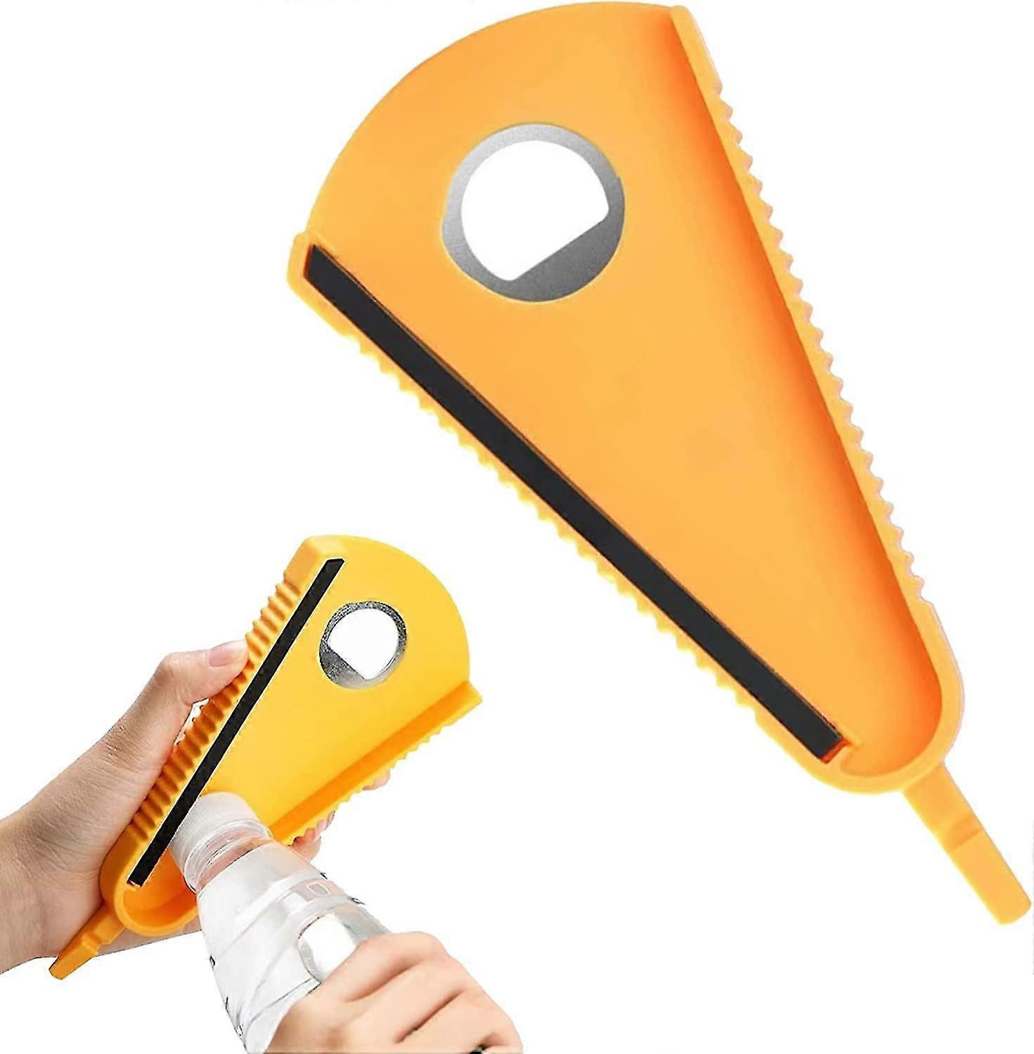 2 Pcs Multifunction Jar Opener & Bottle Opener 6 In 1 Can Opener Twist Off Lid