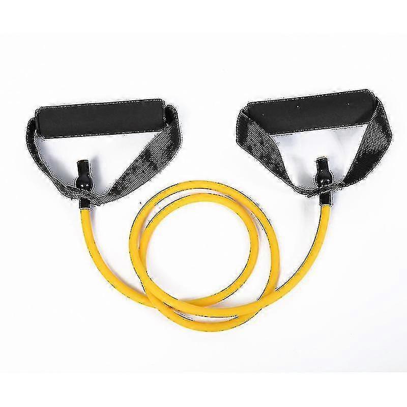 Bandes de résistance simples avec poignées - Bandes d’exercice Bandes d’entraînement Bandes de poids pour la physiothérapie (1piece, jaune)