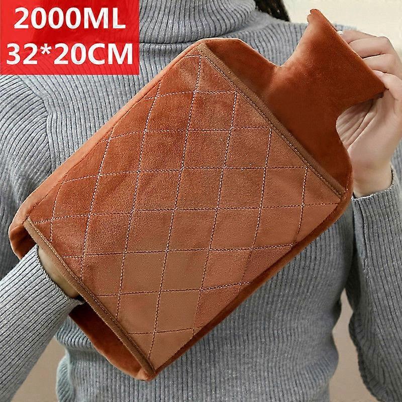 Hot Water Bottle 1L/2L Hot Water Bag With Soft Free Odourless Keep warm Portable