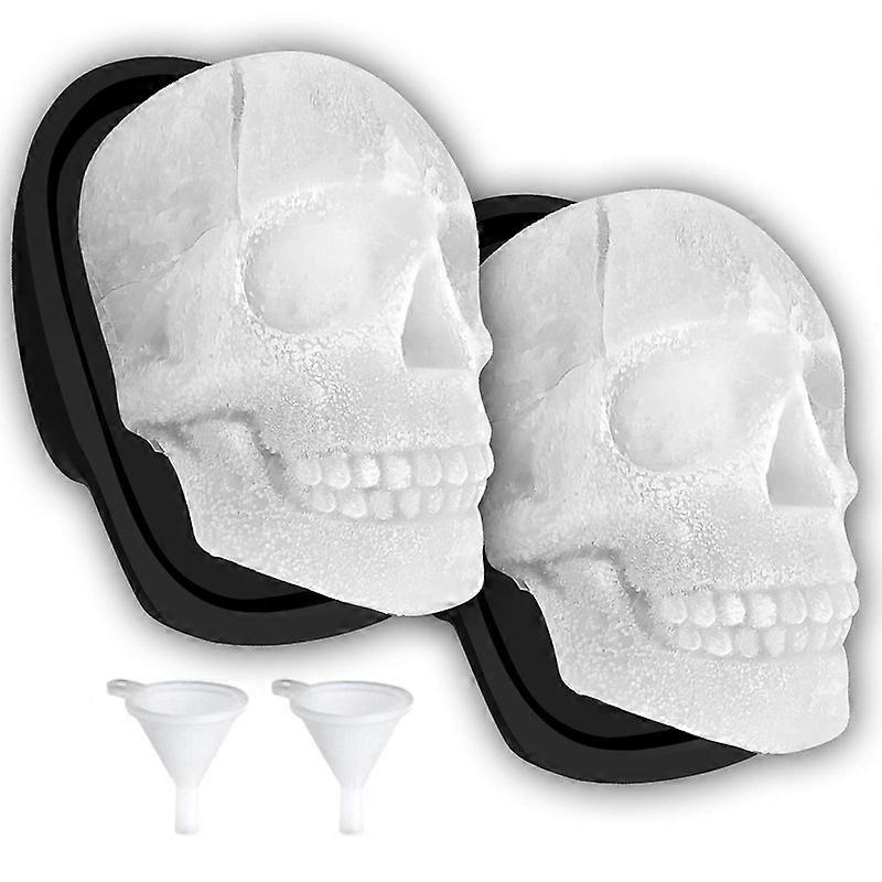Extra Large 3D Skull Ice Cube Mold Silicone Ice Molds