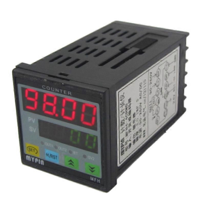 4 Digital Counter Length Counter Length Meter Multi-Functional Intelligent 90-260V AC/DC Preset Re