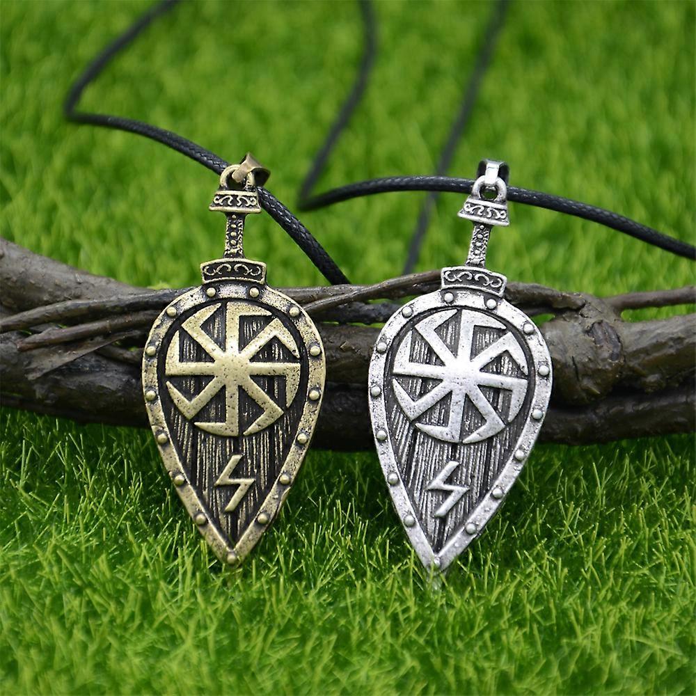 Collana Con Ciondolo Ruota Del Sole Slava Kolovrat - Acciaio Inox - Unisex Viking