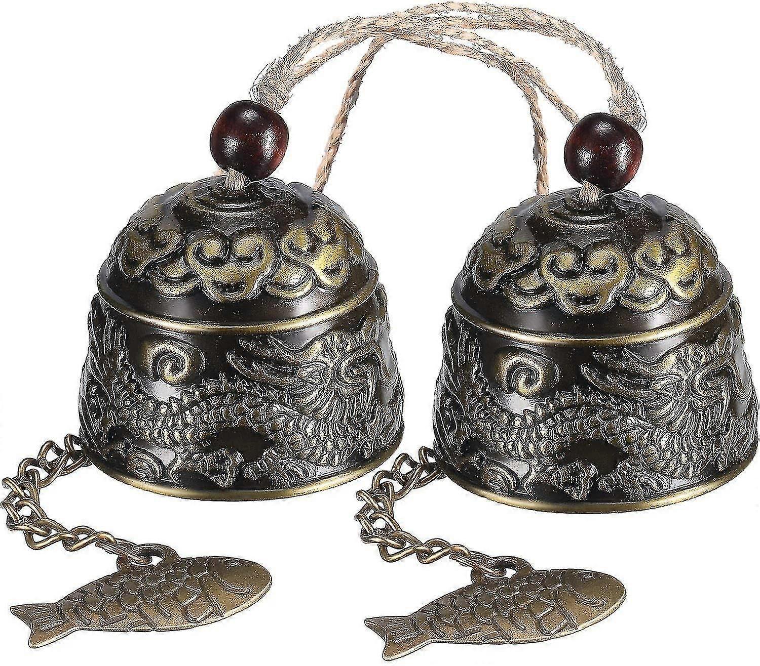 2er-Set Fengshui-Windspiele für Haus, Garten, Segen, Glücksbringer