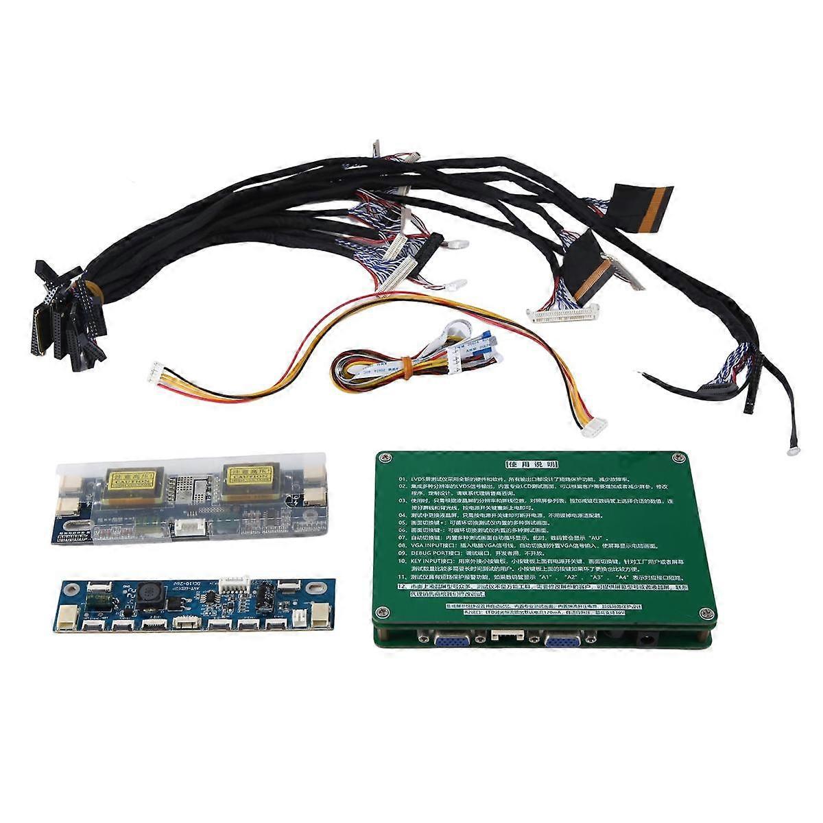 Bærbar datamaskin TV LCD LED TEST TOOL KIT SETT Panel Tester Kit for reparasjon Screen Monitor Display vidd