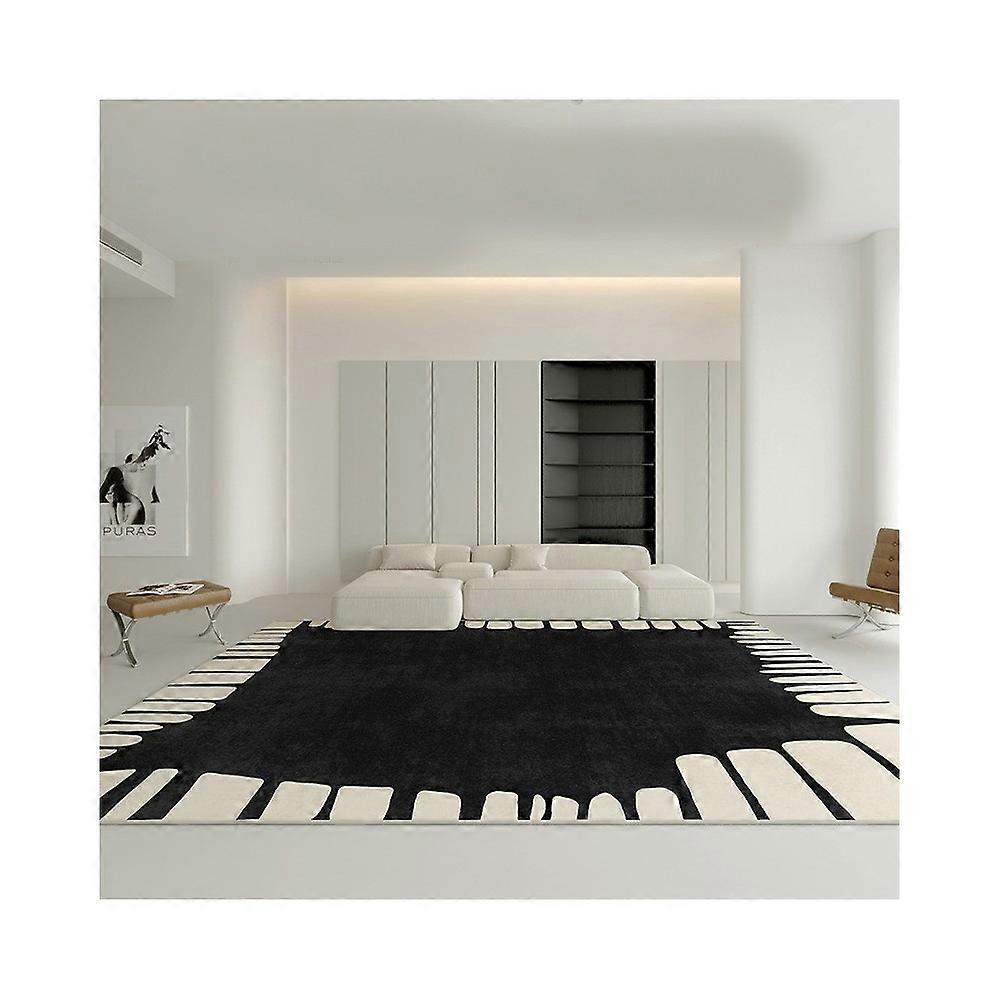 Carpet for Living Room Cream Rugs Large, Floor Carpets Home Decor Geometric Area Rug-Cream Wind-6