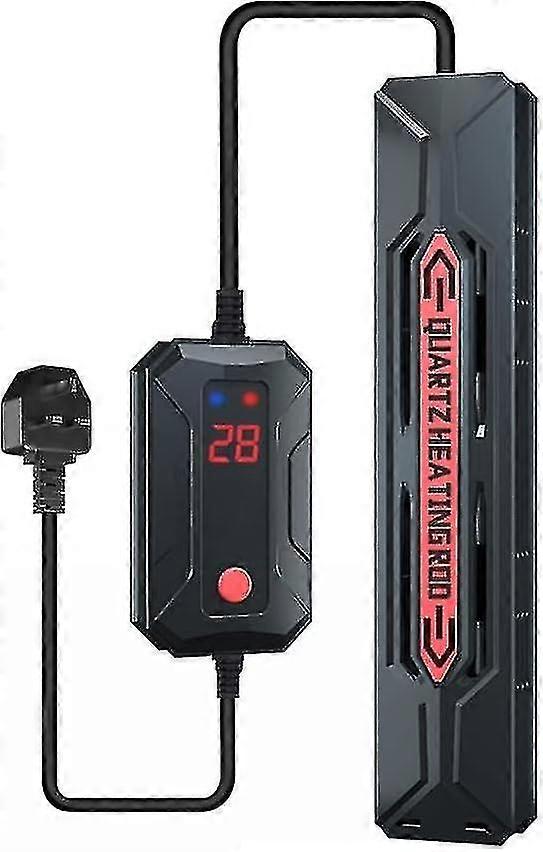 Chauffage d’aquarium, chauffage d’aquarium submersible 500w Chauffage rapide avec contrôleur de température LED supplémentaire pour 55 ~ 180 gallons d’eau salée et d’eau douce -JRDG