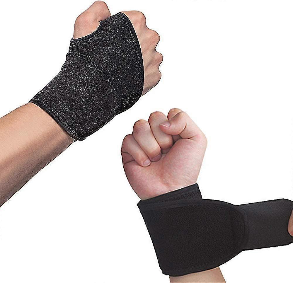Wrist Wraps, (set Of 2) Adjustable Wrist Support With Velcro, Thumb Wrap