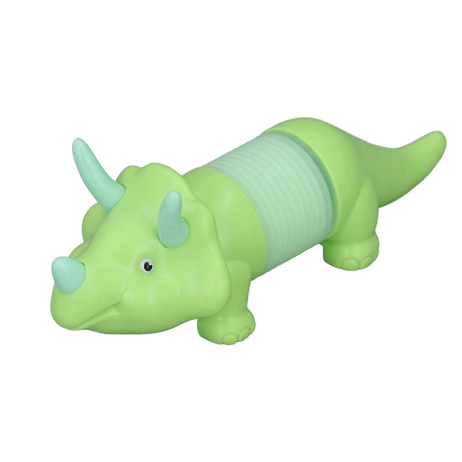 Stretching Dinosaur Toy Fun Functional Durable Plastic Twistable Dinosaur Stress Relief Toy with Light Green