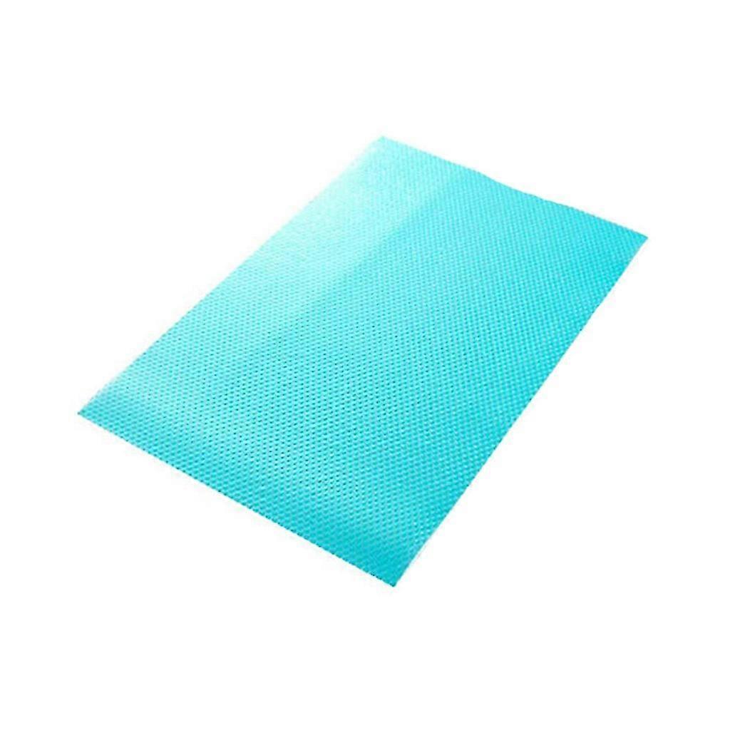 5pcs Multifunction Refrigerator Pad Fridge Anti-fouling Anti Frost Waterproof Mat (Clear Blue)