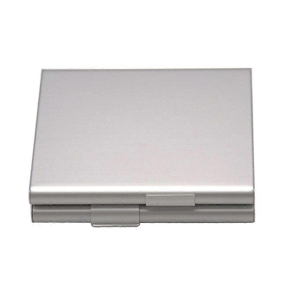 Folio Cigarette Case,Metal Cigarette Case, Can Hold 20 Cigarettes Silver