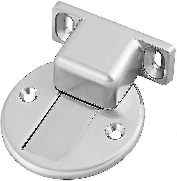 Solid Brushed Stainless Steel Door Stop Magnetic Floor Type Door Stop