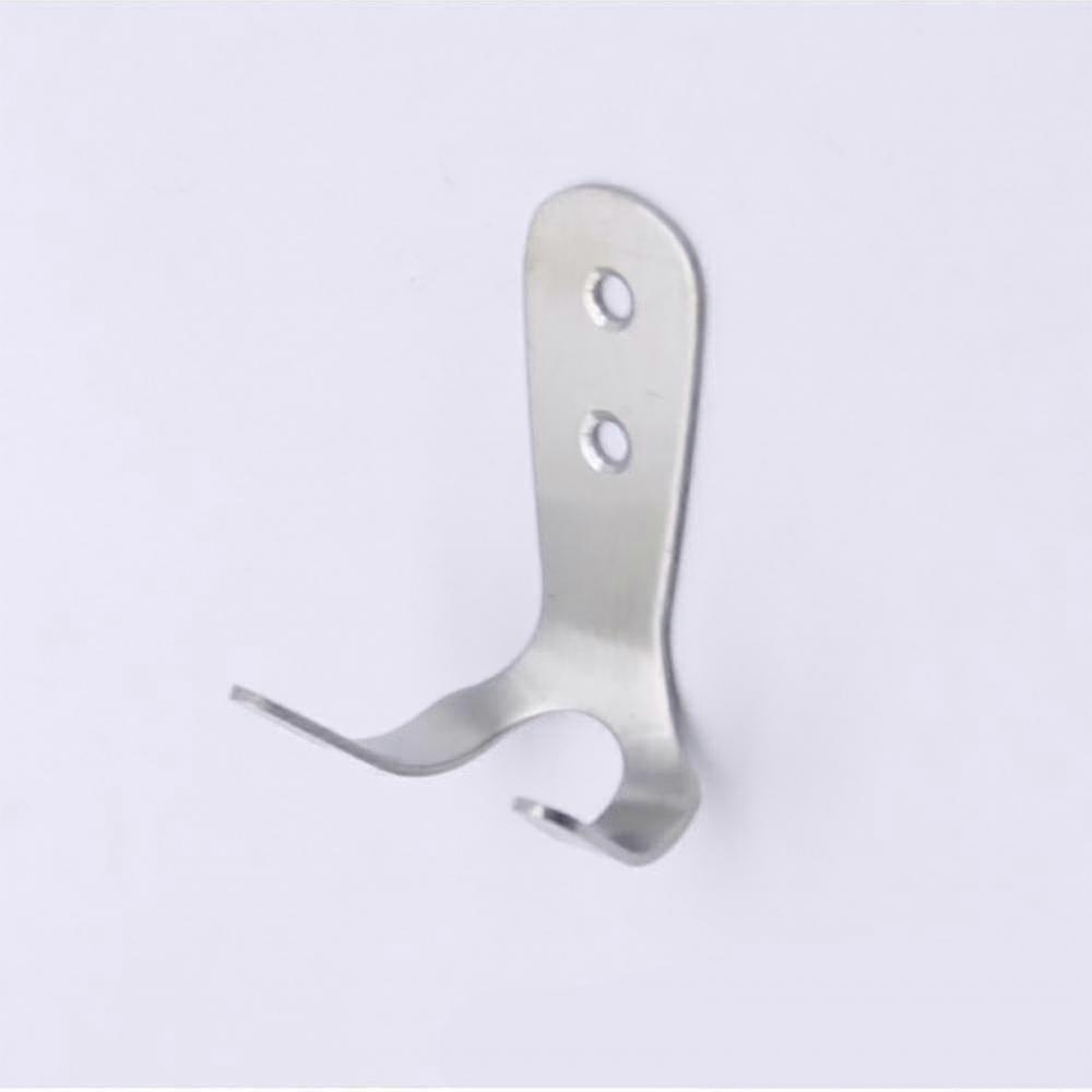 Multifunctional Solid Stainless Steel Door Rear Double Hook 2 Pieces