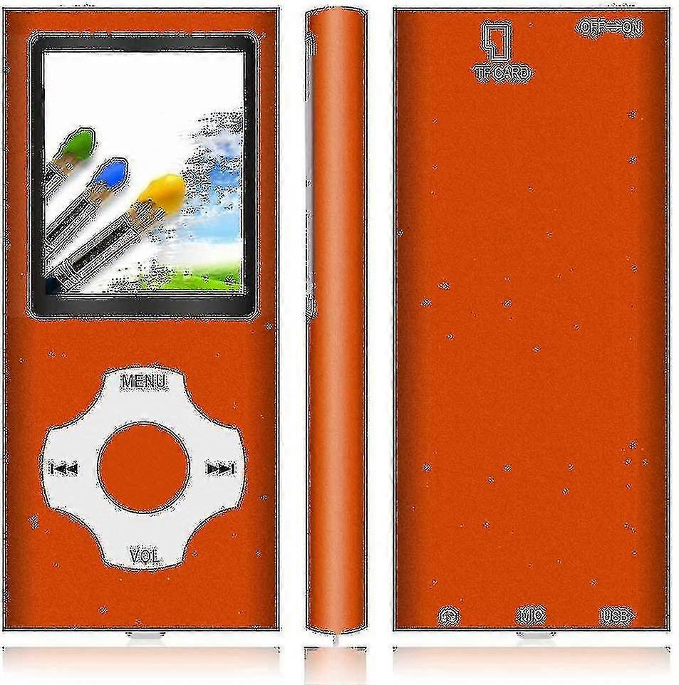Mp3 Player / Mp4 Player, Mp3 Music Player With 64gb/ 32gb/16gb Memory Sd Card Slim Classic Digital Lcd 1.82''-colororange -8gb