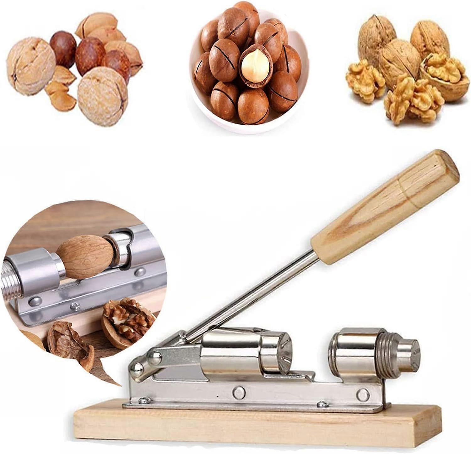 Manual Nutcracker,Christmas Nutcracker,Kitchen Nut Opener,Wooden Nutcracker,Nutcracker,Nutcracker Machine,Used for Hazelnuts, Almonds, Brazil Nuts or