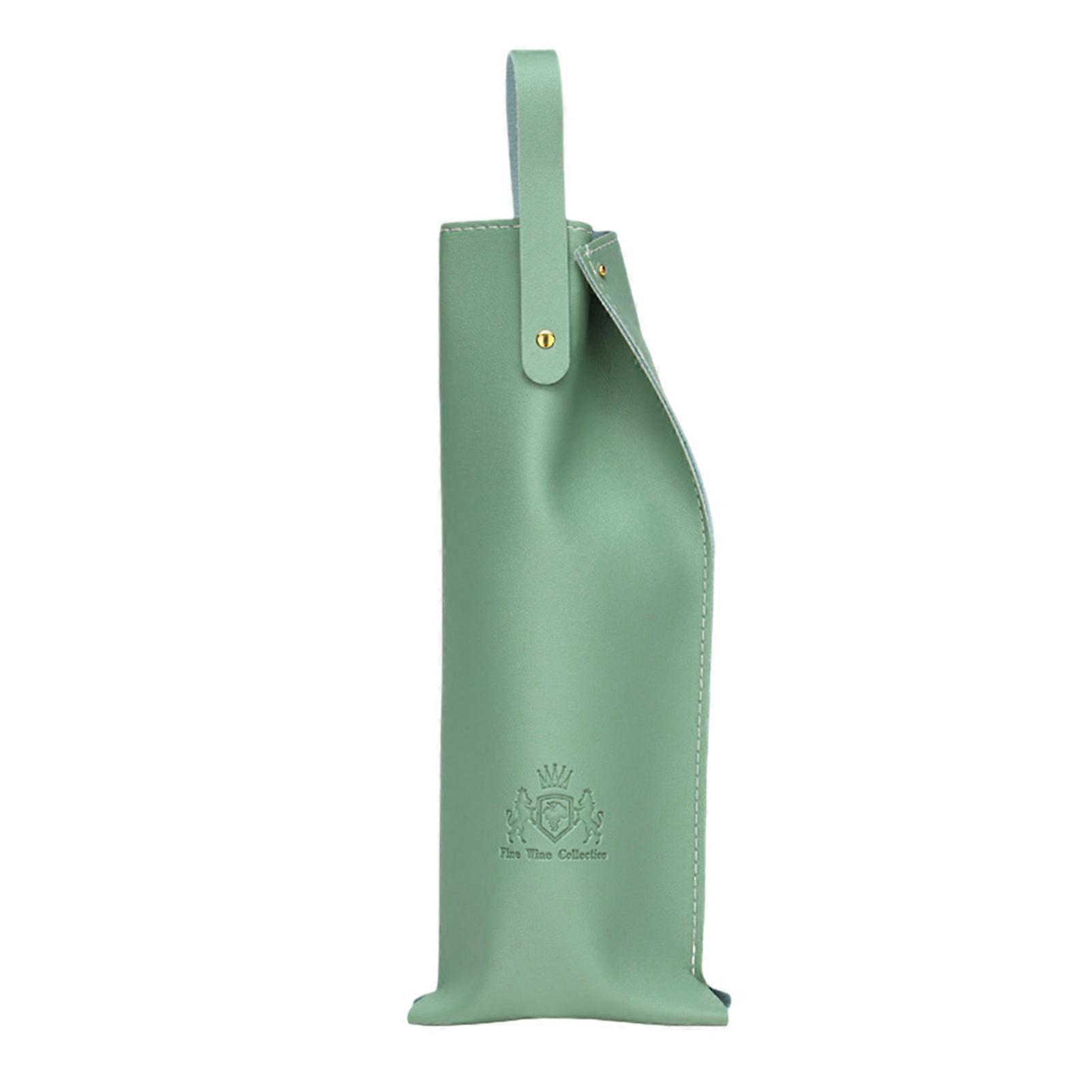 Wine Bag Elegant Stylish Champagne Wine Bottles Tote Carrier Fake Leather Wine Packaging Bag for Home Party