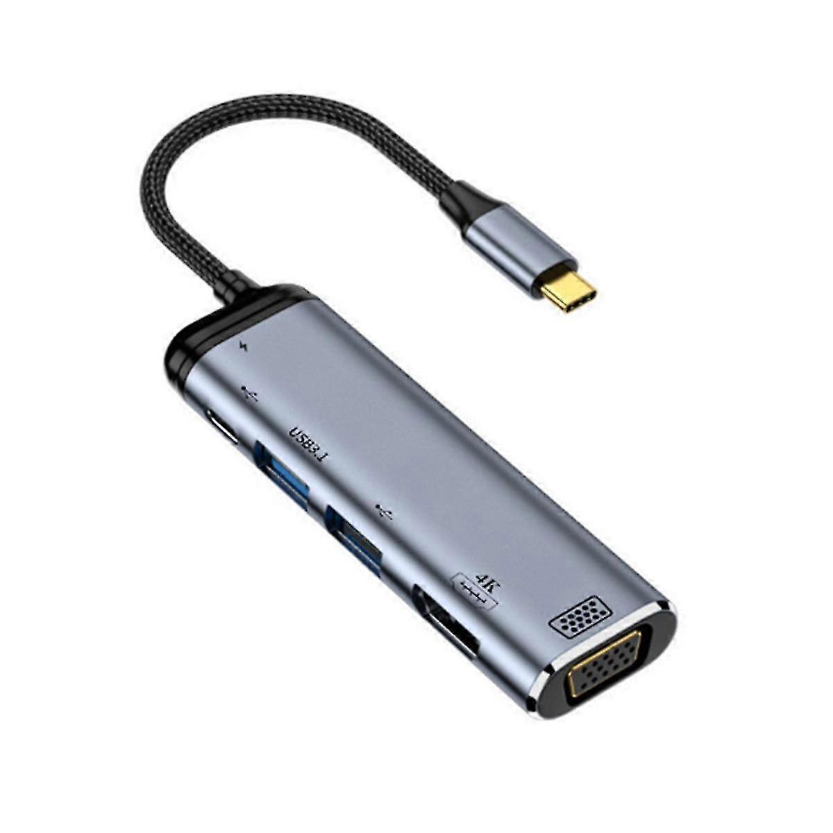 Portable Usb 3.1 Type-c Hub To -compatible Multi Splitter Adapter 4k 3 Usb C Hub For Pc (y002)