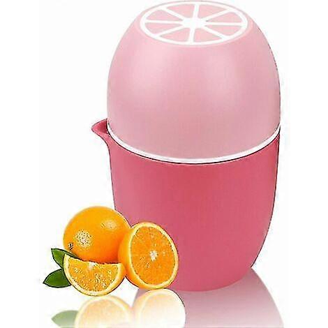 Manual Citrus Juicer With Unique Lemon Shaped Design Two Modes Of Use For Different Fruits (rose)-
