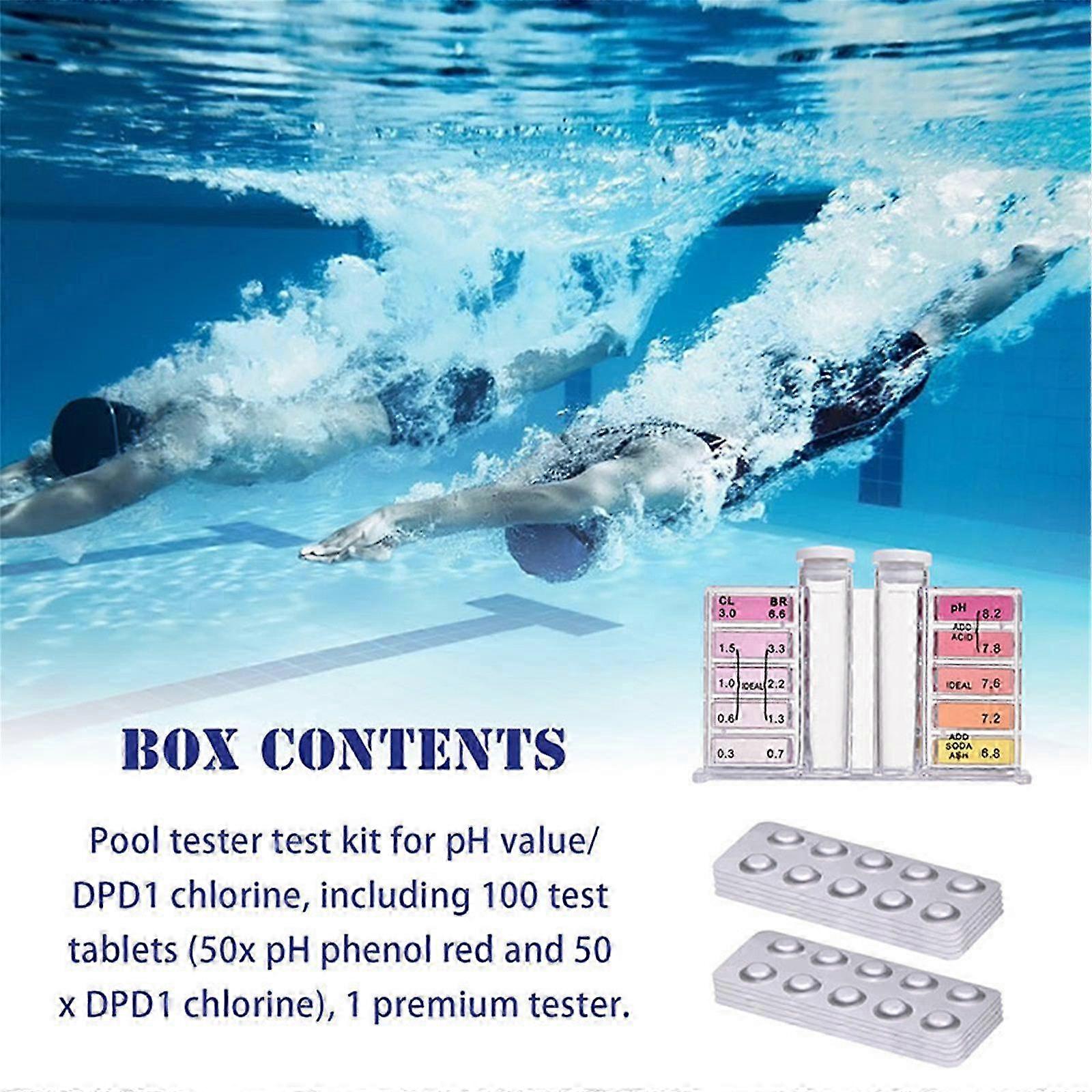 Pool Tester Kit Pool Water Testing TabletsPool And Spa Test Kit Swimming Pool