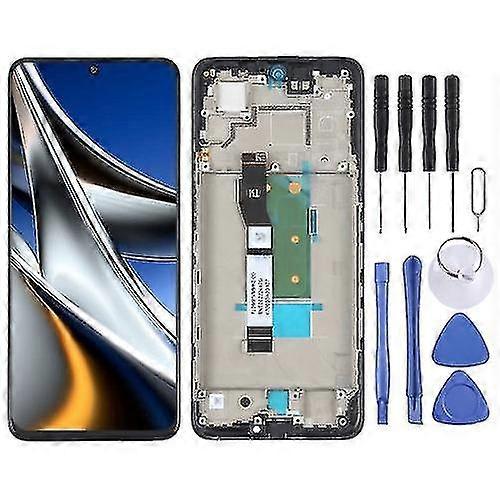 Lcd Screen Replacement Compatible with Redmi Note 11t Pro / Redmi Note 11t Pro+ / Poco X4 Gt With Digitizer Full Assembly And Frame