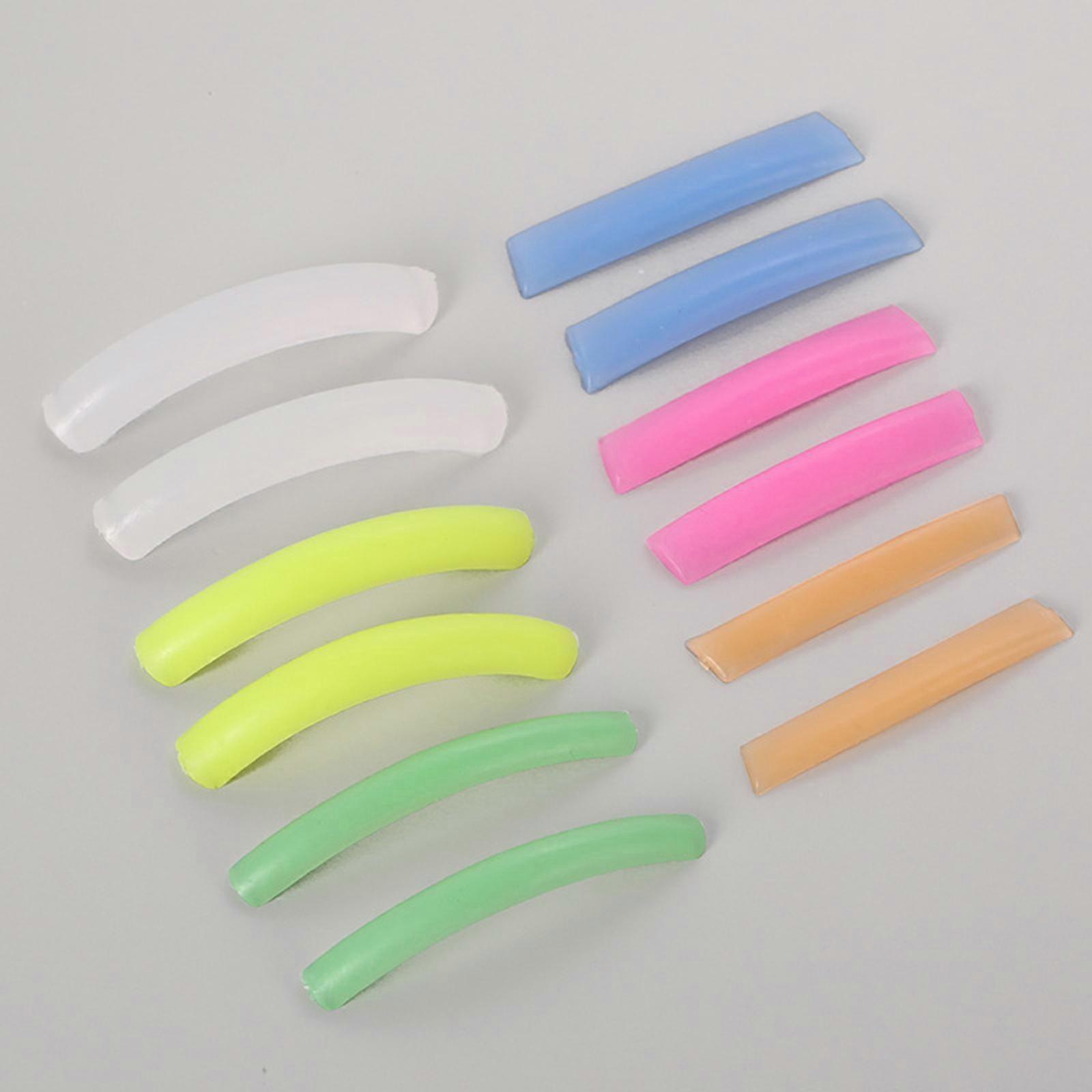 Reusable Eyelash Perming Pads Colorful Washable Curler Rods for Makeup Tool