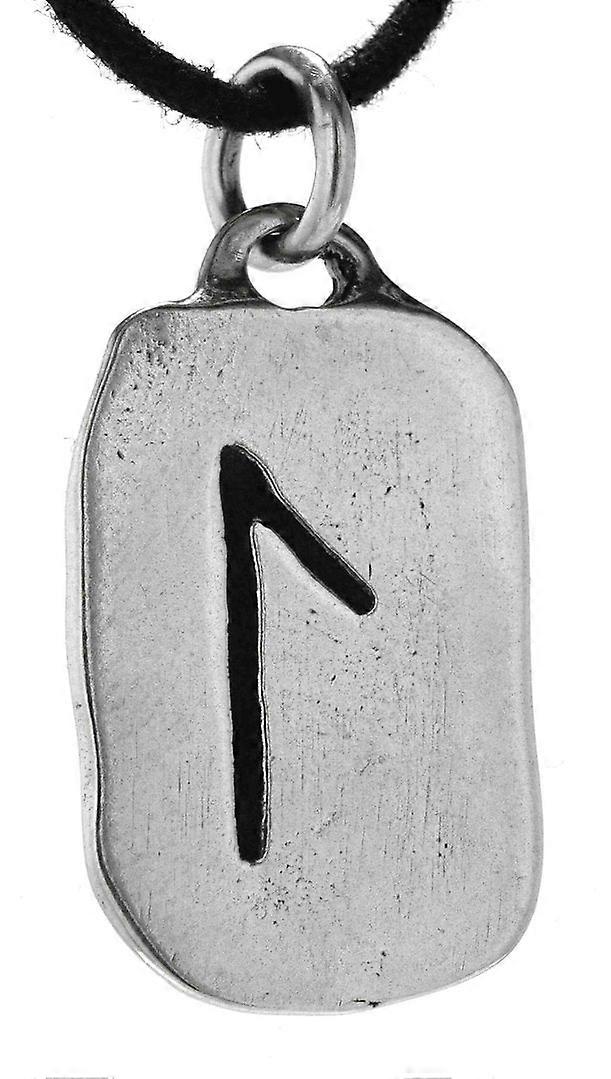 Rune Laguz 301 with Snake Chain - Silver