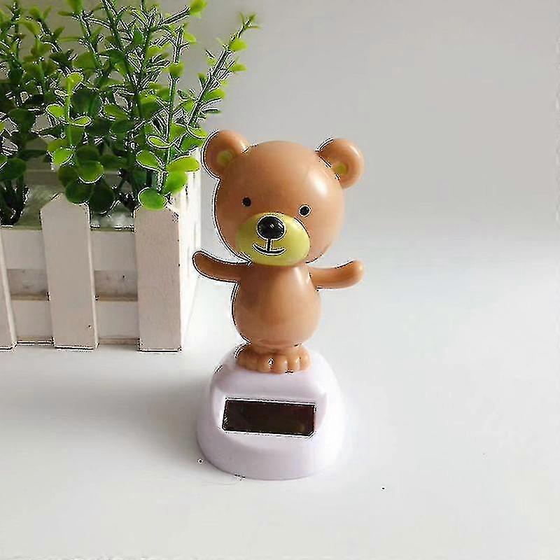 Solar Cartoon Figure Ornament For Car Dashboard Dynamic Dancing Animal Tabletop Decoration For Home Desktop Office