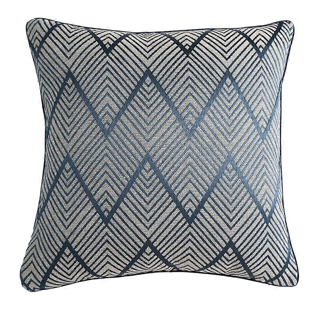 Modern simple solid jacquard wavy pillow